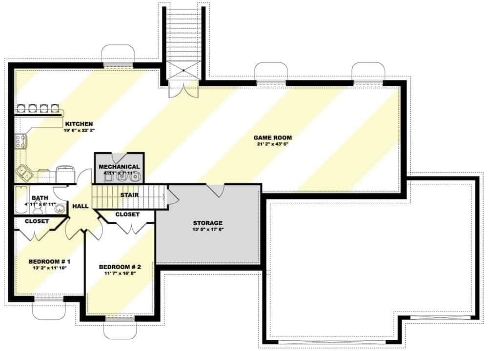 Check Out the Expansive Game Room in This Floor Plan