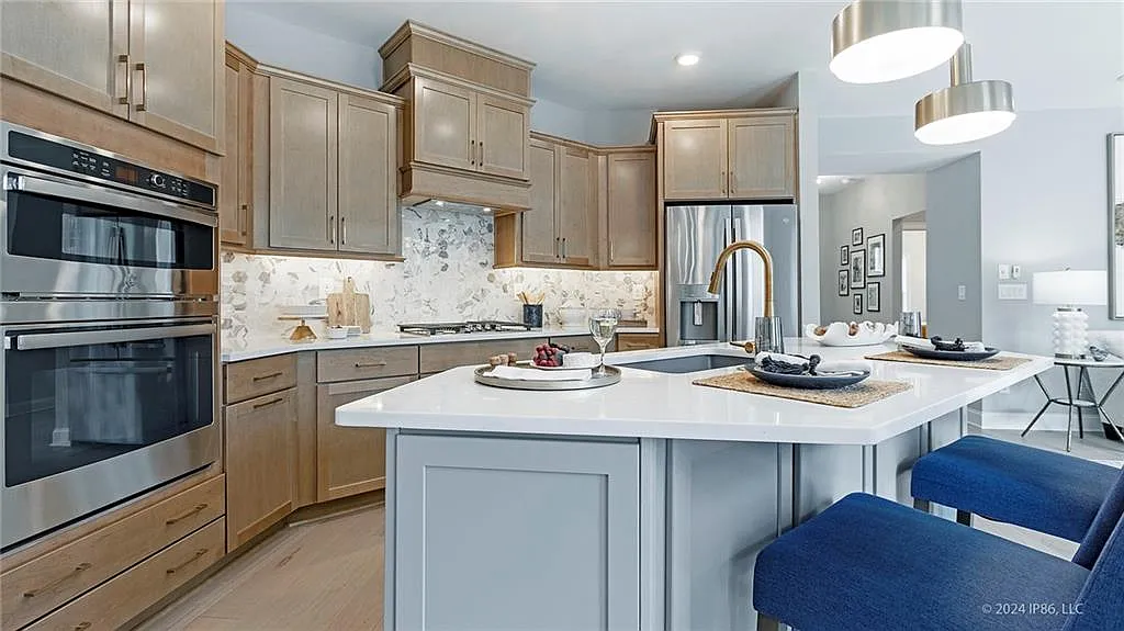 Farmhouse-Style 3-Bedroom Home for a Corner Lot with Front Porch (2,590 Sq. Ft. Floor Plan)