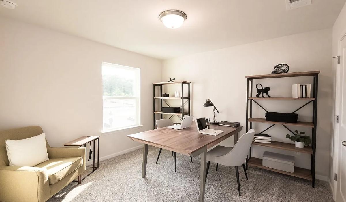Modern-Farmhouse 3-Bedroom Home with Open Concept Layout and Front Porch (1,528 Sq. Ft. Floor Plan)