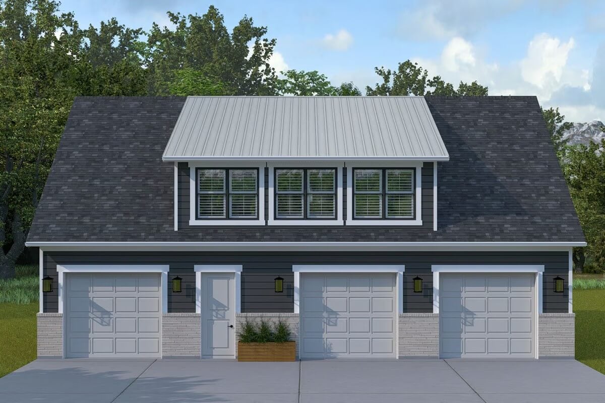 2-Bedroom Traditional Carriage Home with Open-Concept Design (Floor Plan)
