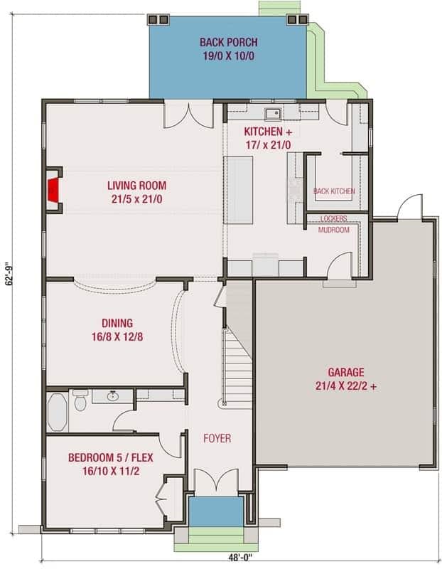Explore the Spacious Ground Floor with a Versatile Flex Room