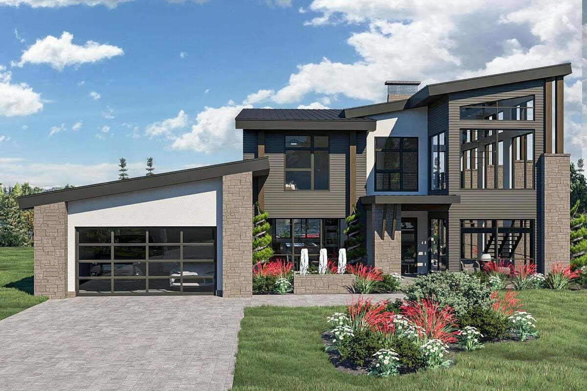 Modern 3-Bedroom Mountain Home with Balcony and Jack & Jill Bathroom (Floor Plan)