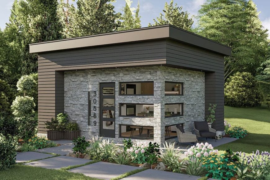 Contemporary-Style 1-Bedroom ADU with Open Living Space (Floor Plan ...