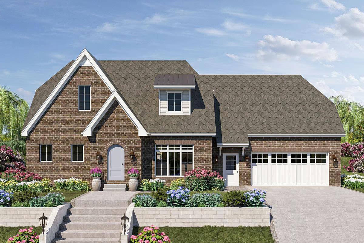 3-Bedroom Traditional Home with Open Living Space and Optional Basement (Floor Plan)