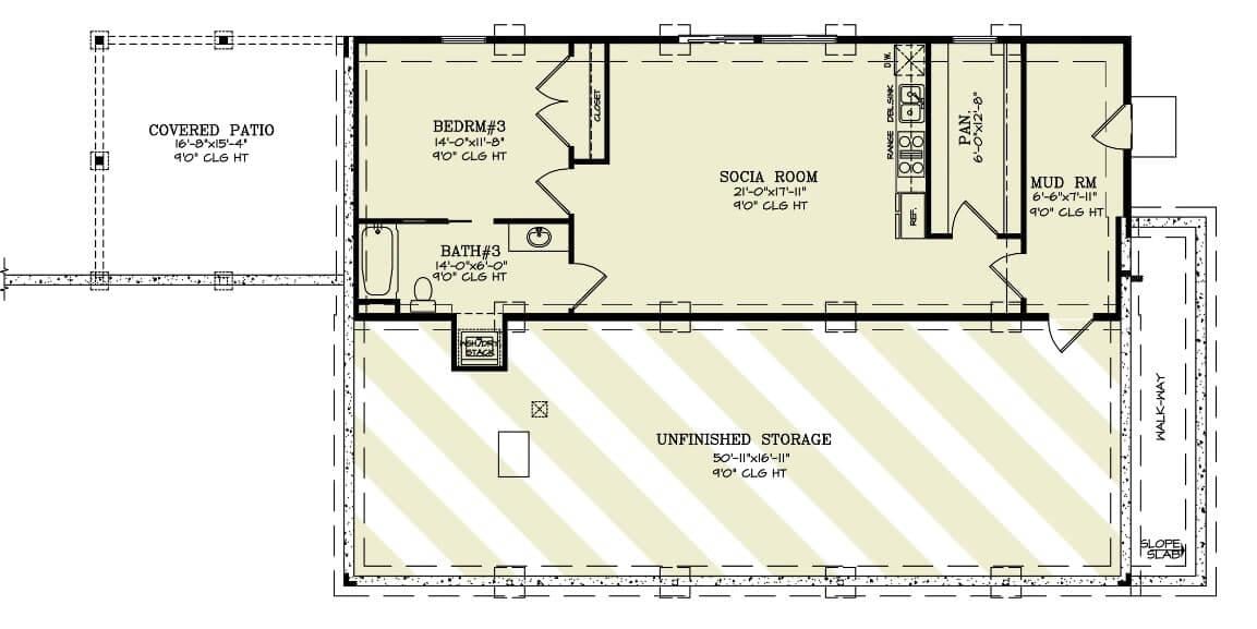 Explore the Spacious Social Room with Adjacent Covered Patio