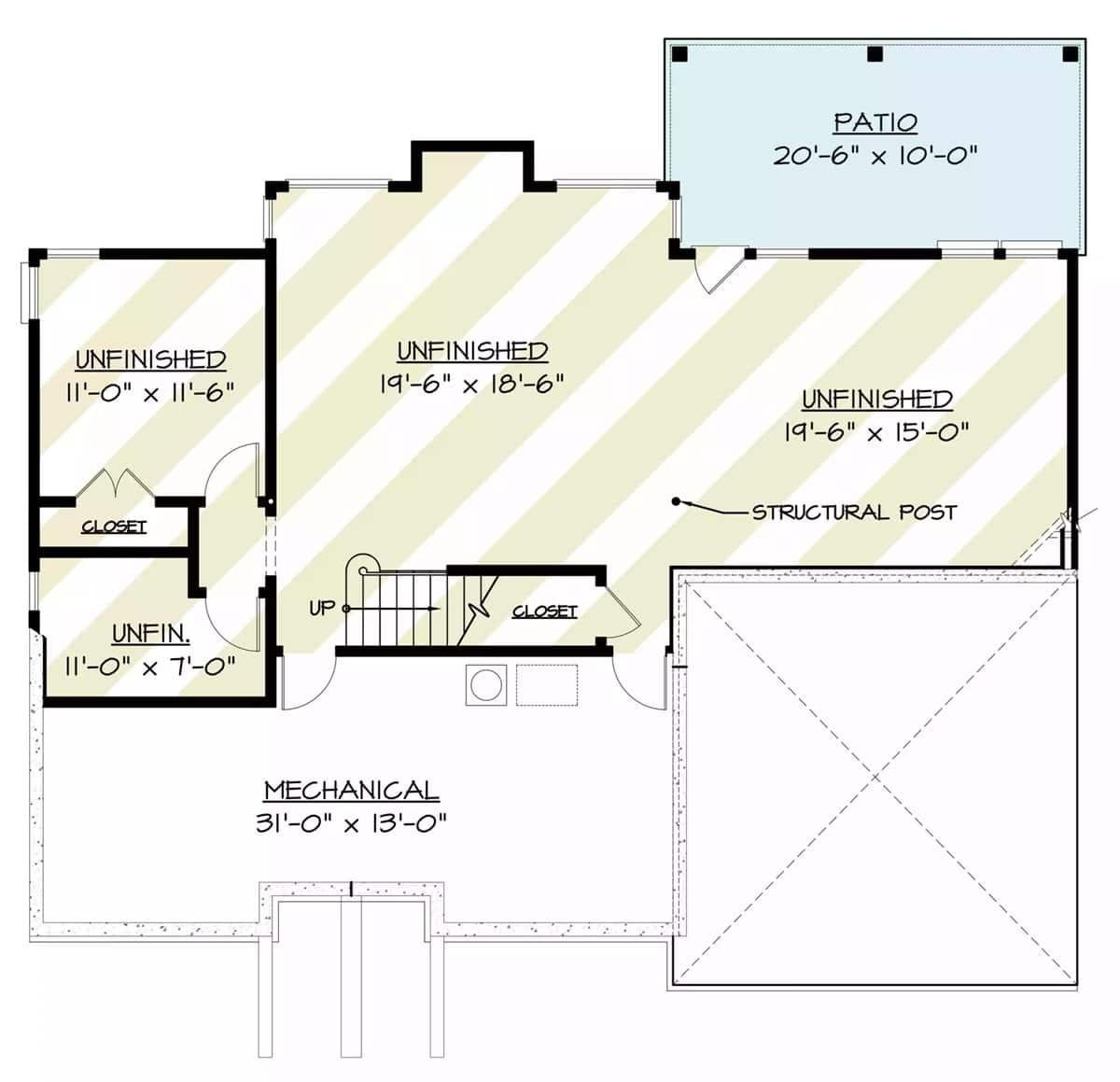 Exploring the Potential of Unfinished Spaces in This Floor Plan