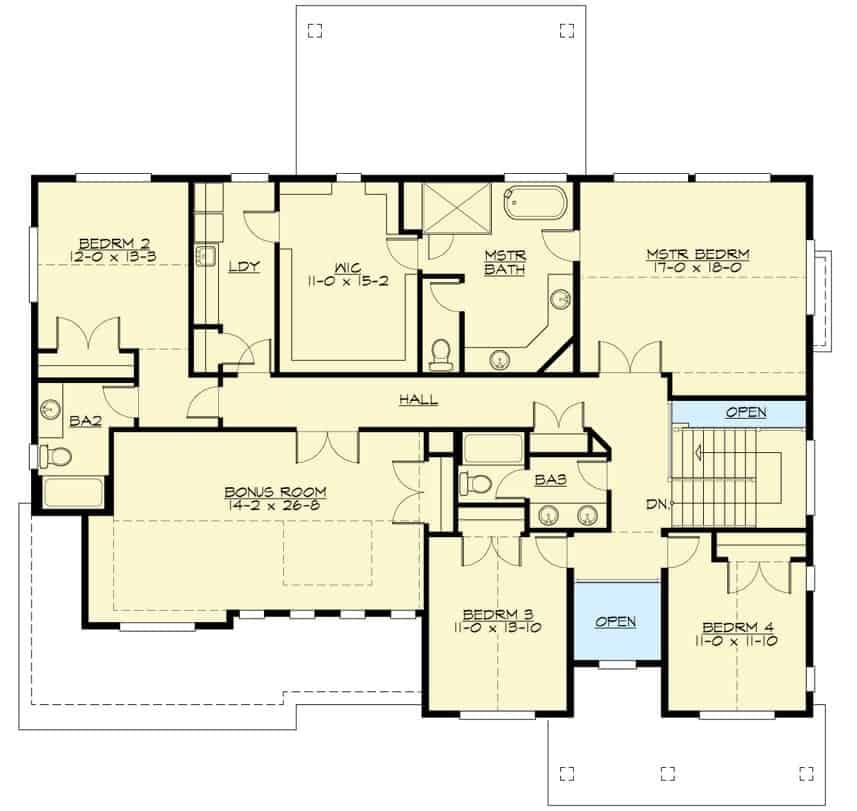 Explore This Spacious Four-Bedroom Floor Plan with a Bonus Room