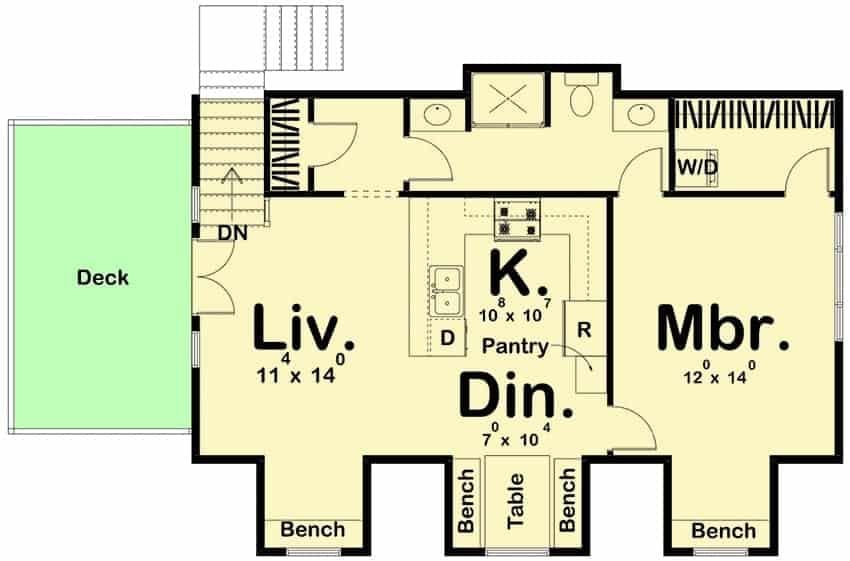 Explore This Efficient Floor Plan with a Spacious Deck