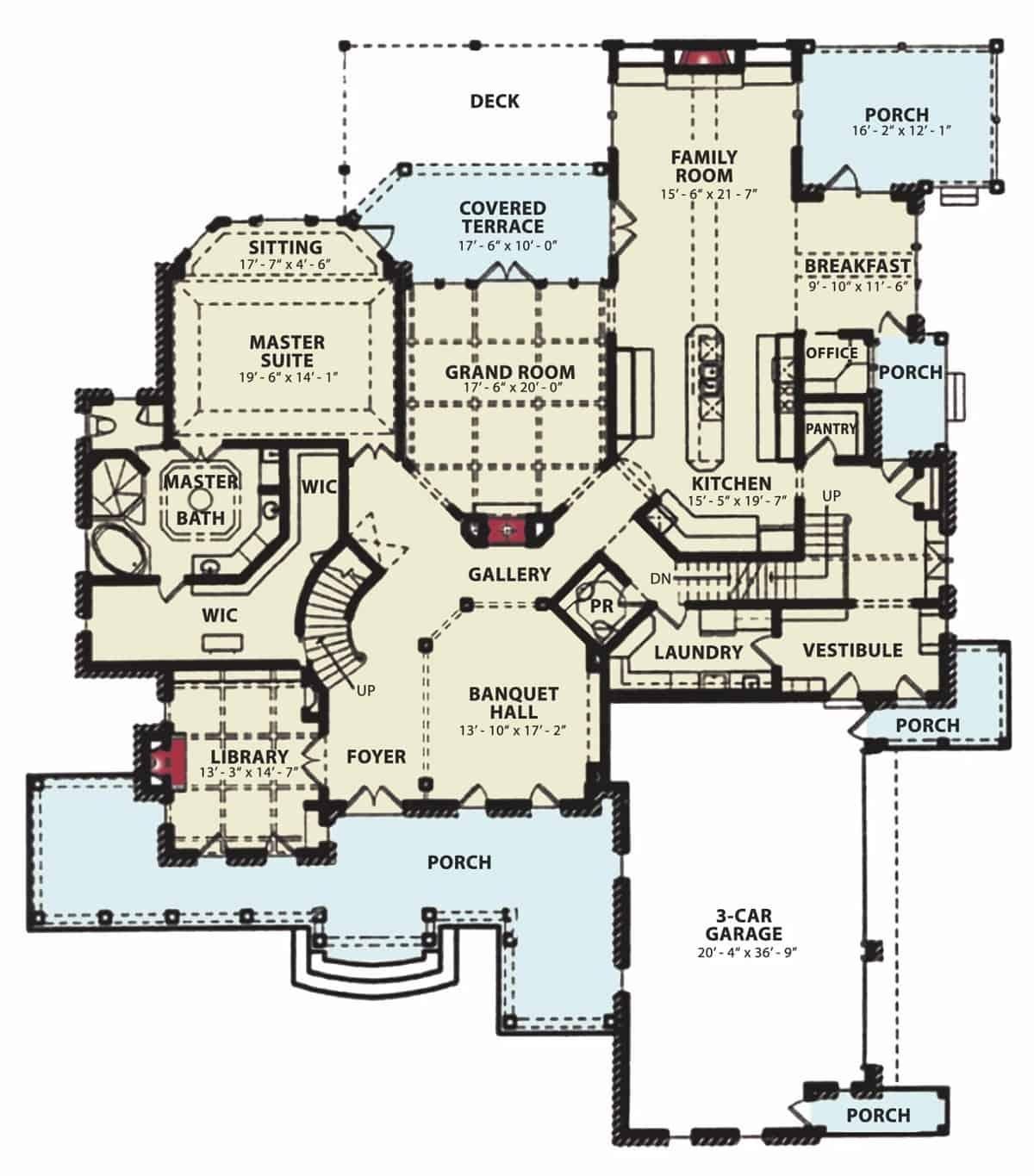 Explore This Expansive Floor Plan with a Grand Room and Covered Terrace