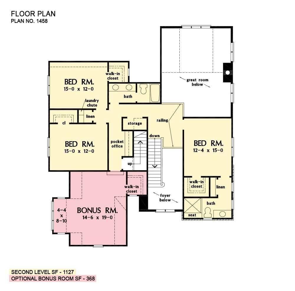 Explore the Versatile Upper Level with Optional Bonus Room