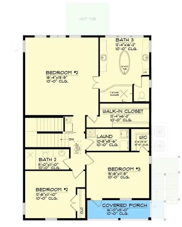 Explore the Second Floor Layout with a Spacious Walk-In Closet