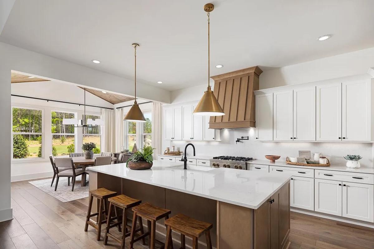 Farmhouse-Style 5-Bedroom Home with Two-Story Great Room and Covered Front Porch