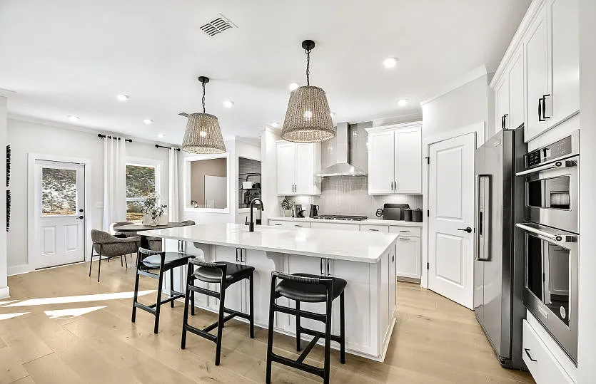 Farmhouse-Style 4-Bedroom Home with Front Porch and Covered Patio (2,960 Sq. Ft. Floor Plan)