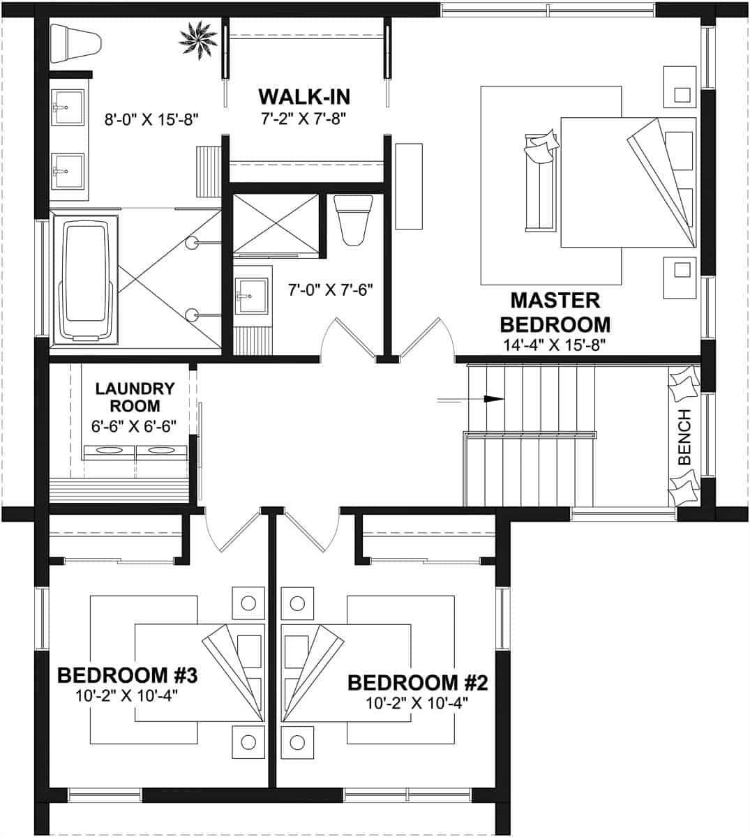 Exploring the Upper Floor Layout with a Spacious Master Suite