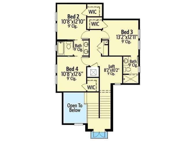 Explore This Thoughtful Upper Floor Layout with Loft Space