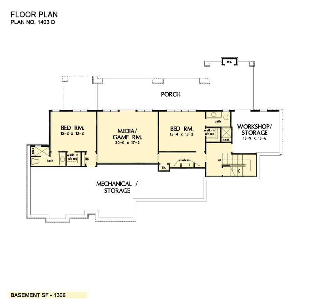 Explore the Versatile Basement with Media Room and Workshop