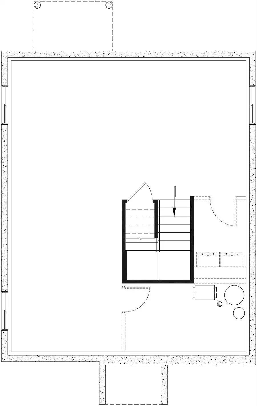 Exploring the Efficient Layout of a Square Room with Central Staircase