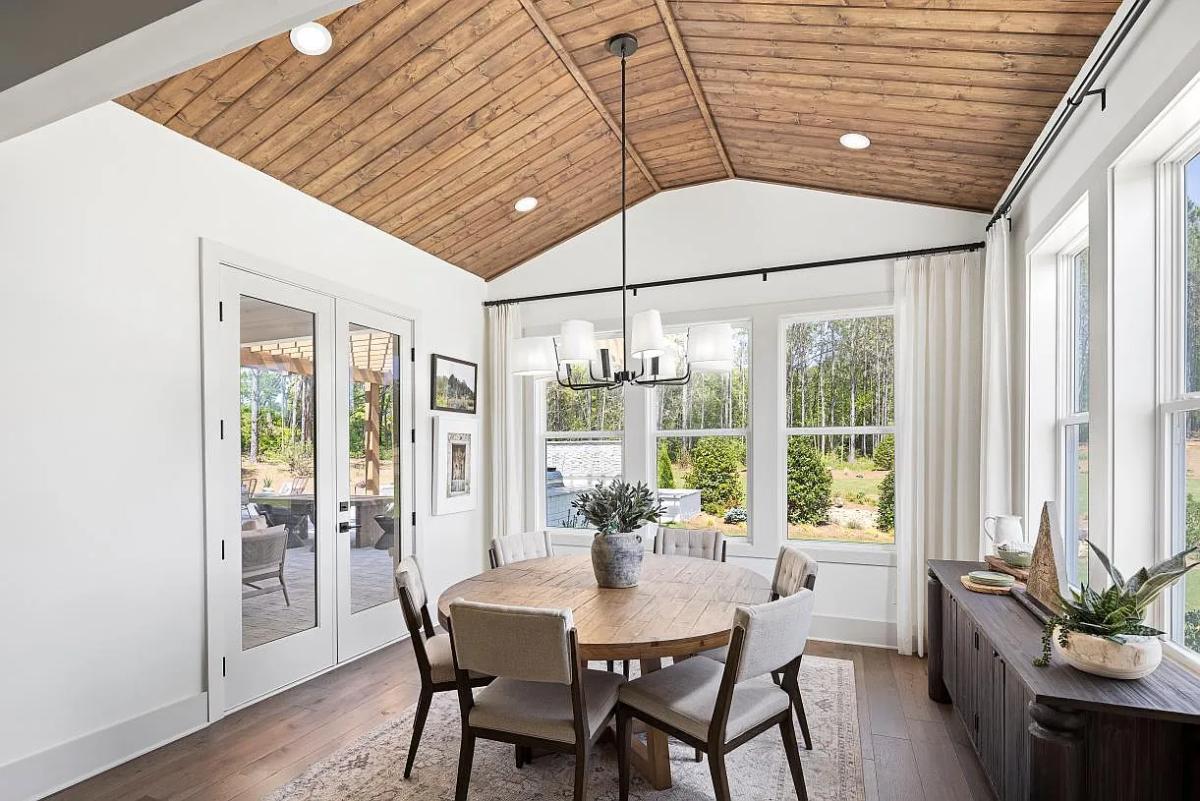 Farmhouse-Style 5-Bedroom Home with Two-Story Great Room and Covered Front Porch