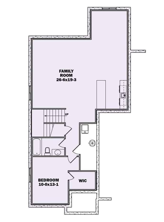 Exploring a Thoughtfully Designed Basement Layout with Family Room Focus