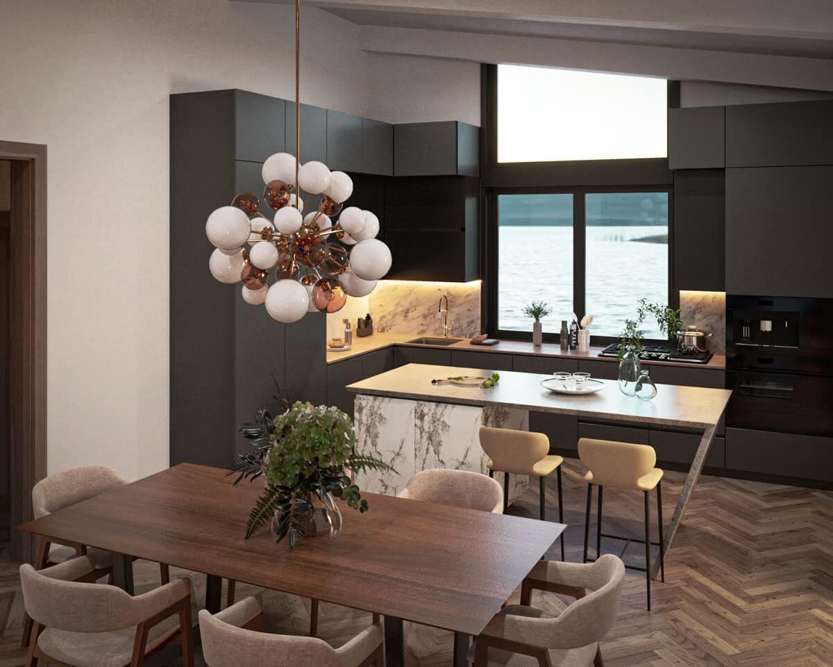 Dining Area and Kitchen