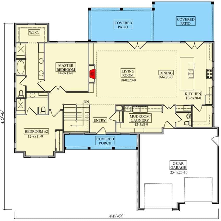 Explore This Functional Floor Plan with a Spacious Living Area