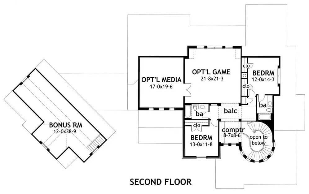 Explore the Versatile Bonus Room and Optional Spaces on the Second Floor