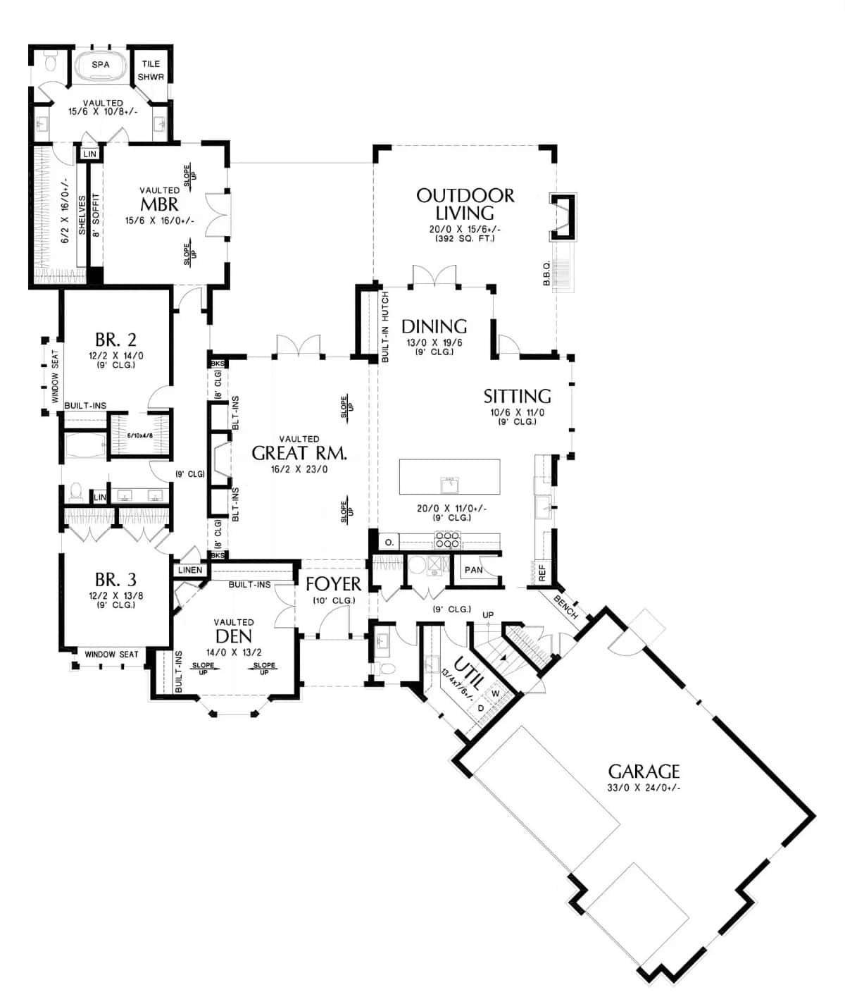 Explore the Vaulted Ceilings in This Spacious Floor Plan