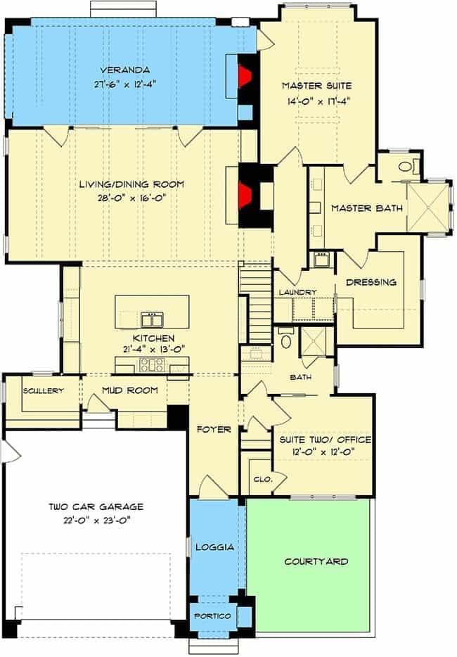 Explore This Spacious Home Layout with a Versatile Veranda