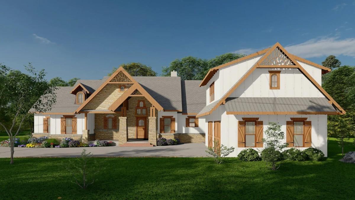 Traditional Meets Modern in This Distinctive Gabled Home