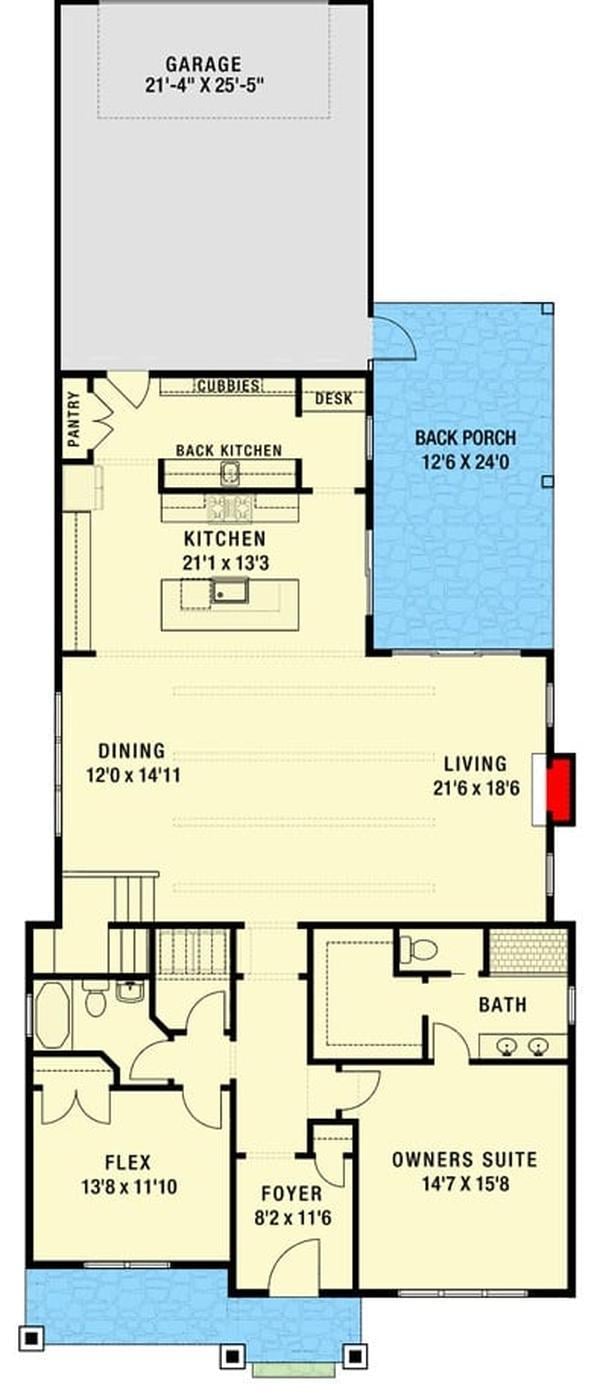 Explore the Spacious Back Porch in This Versatile Home Layout
