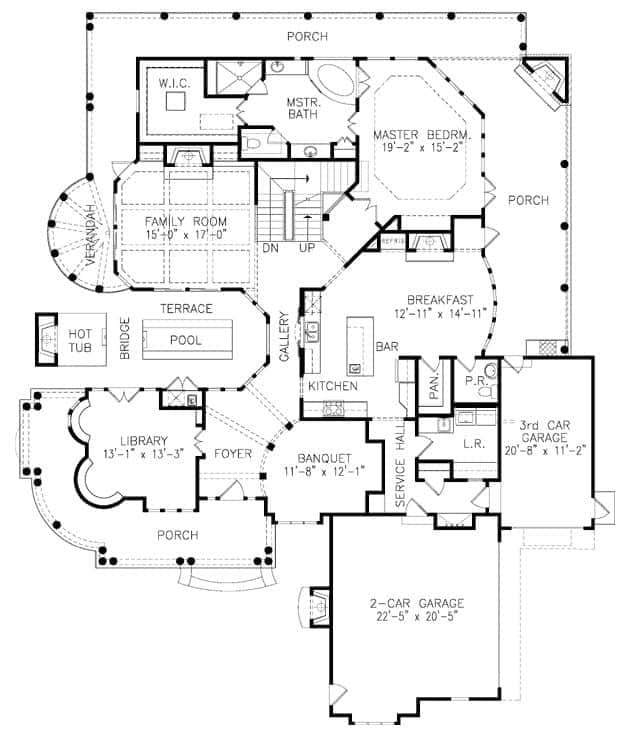 Explore the Versatile Floor Plan with a Cozy Library Nook