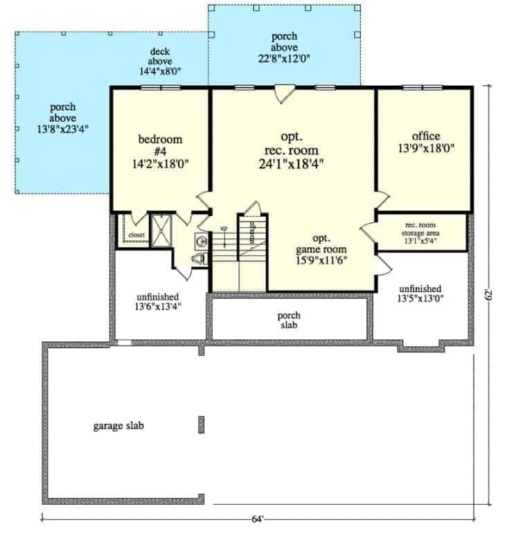 Explore the Versatile Basement Layout with Optional Rec Room