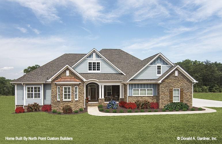 Check Out the Classic Gable Rooflines on This Ranch-Style Home