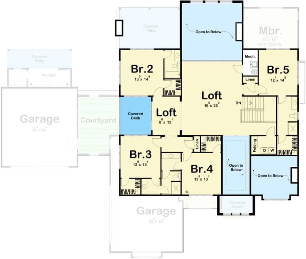Explore This Spacious Floor Plan with a Loft and Covered Deck