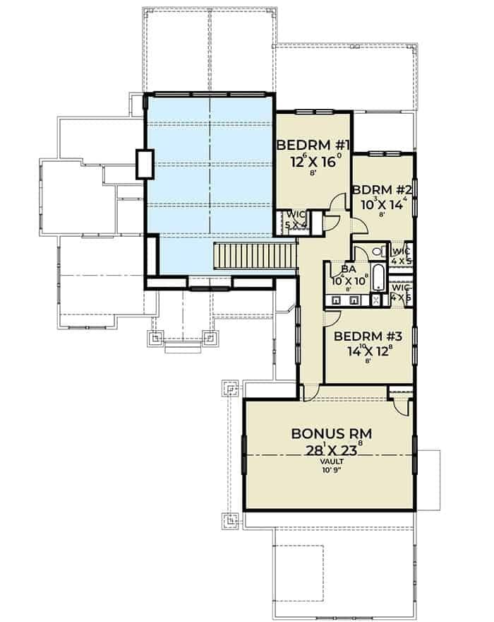 Explore the Upper Floor Plan with a Spacious Bonus Room