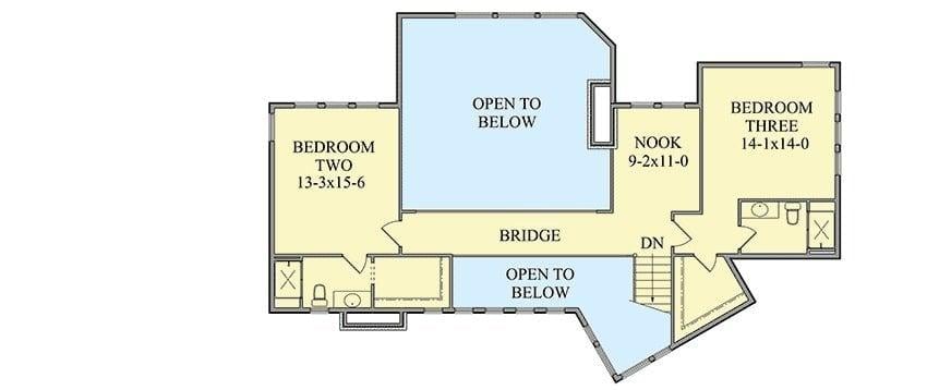 Explore the Upper Floor with Its Unique Bridge Design