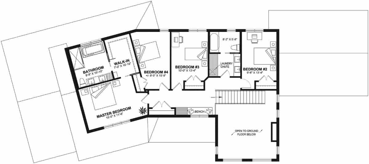 Smart Layout with a Handy Laundry Chute