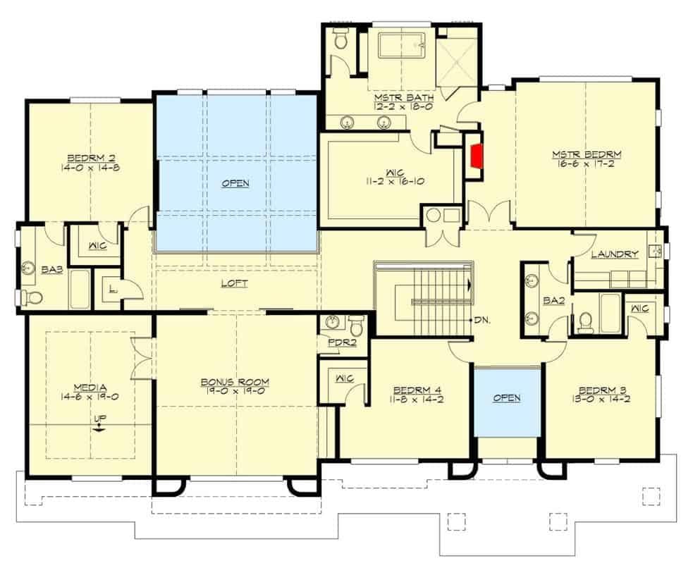 Explore the Spacious Loft and Bonus Room in This Floor Plan