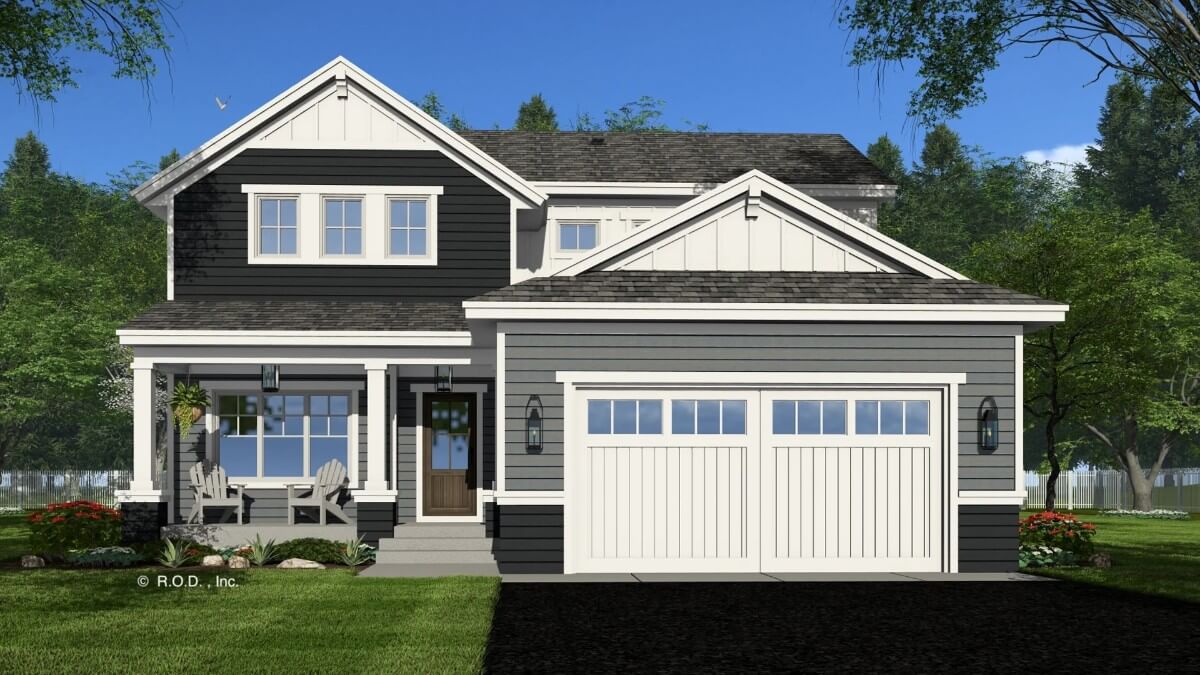 Cottage Grove 3-Bedroom Modern Farmhouse with Open Living Area and Loft (Floor Plan)