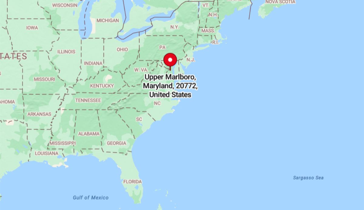 Upper Marlboro, MD, 20772, is located in Prince George's County, Maryland, approximately 20 miles southeast of Washington, D.C.