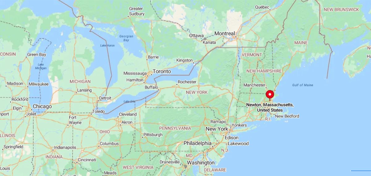 Newton, MA, is a suburban city located about 7 miles west of downtown Boston, in Middlesex County.