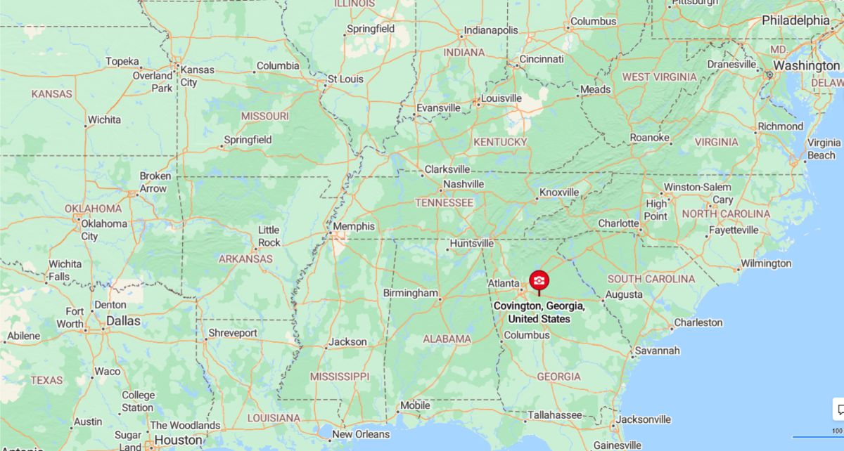 Covington, Georgia, is located in Newton County in the north-central part of the state, approximately 35 miles east of downtown Atlanta.