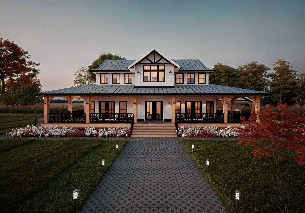 Front Night View