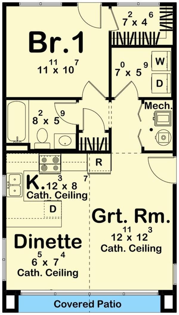 Compact Floorplan with a Charming Covered Patio
