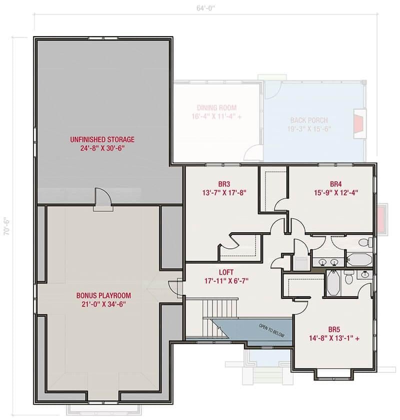 Explore the Upper-Level Layout with Bonus Playroom and More