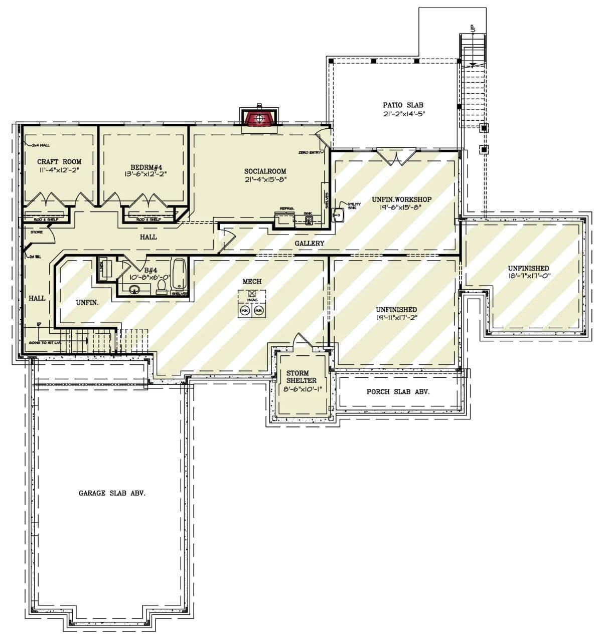 Explore the Versatile Lower Level with Workshop and Social Room