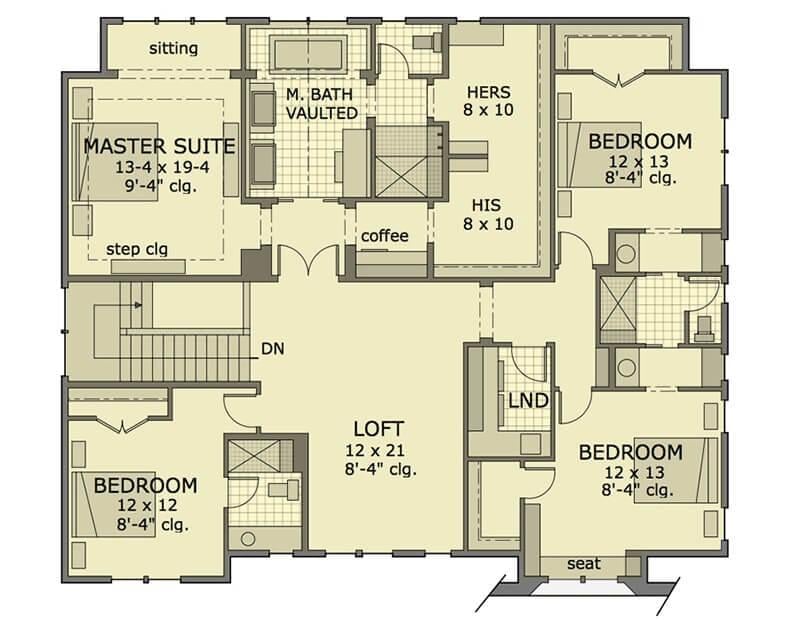 Explore the Spacious Master Suite with Vaulted Ceilings