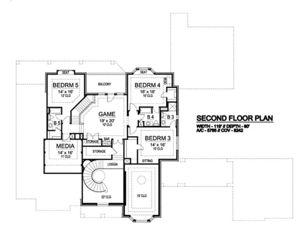 Explore the Versatile Second Floor with a Game Room Hub