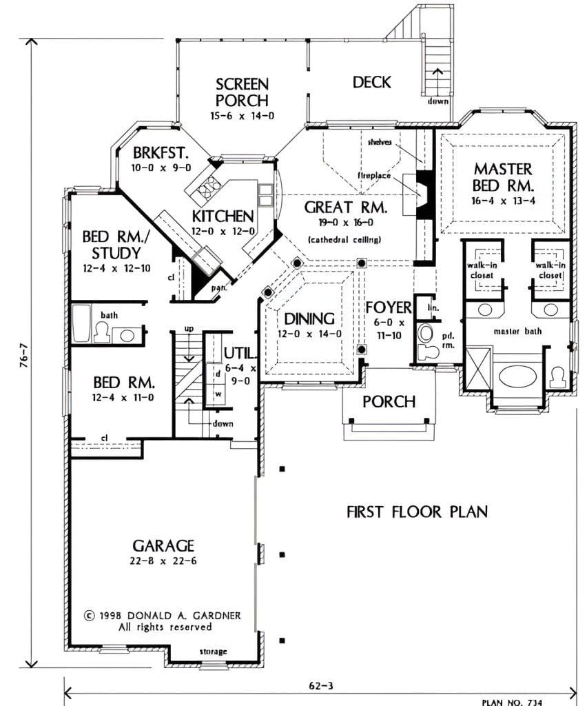 Explore This Spacious Floor Plan with a Cathedral-Ceiling Great Room