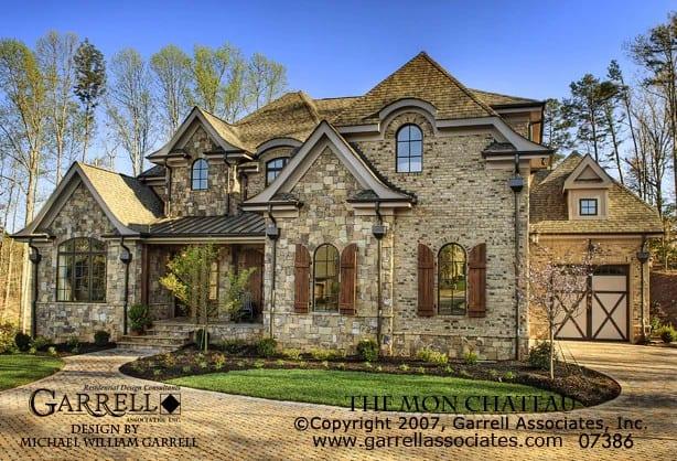 Classic Stone Facade with Intricate Rooflines
